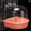 Clear Hanging Bird Bath for Cage Parakeet Bird Cage Accessories Parrots Bathtub Bath Shower Cage for Canary Budgerigar Cockatiel