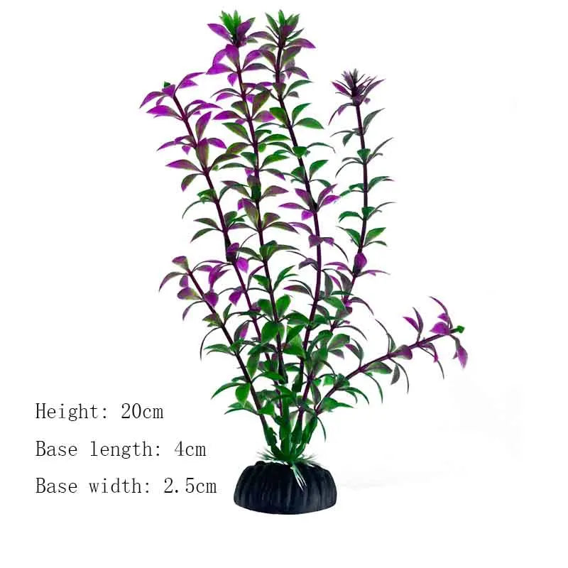 Artificial Underwater Plastic Plants Aquarium Fish Tank Aquatic Fake Shrub Green Water Grass Viewing Simulation Decoration