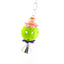 Parrot Toys Bird Hanging Toy With Colorful Beads Belly Chain Pet Bird Parrot Chew Bite Bird Cage Accessories Bird Hanging Toy