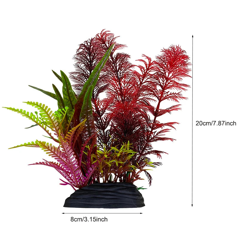 Artificial Aquarium Decor Plants Plastic Aquatic Plants Underwater Plants Aquarium Accessories Decoration Piante Acquario