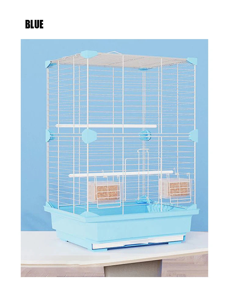 Large Birdcage Standing Ornamental BirdCage Easy To Clean Large Space House Breeding Bird Flight Cage Home Crate Parrot Nest