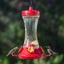 US Adjustable Perch Glass Hummingbird Feeder - 20 oz. Capacity