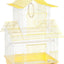 Peak Style Parakeet Bird Cage 13.5x11x22 Inch Swing Perches Cups Tray Toy