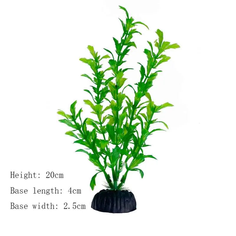 Artificial Underwater Plastic Plants Aquarium Fish Tank Aquatic Fake Shrub Green Water Grass Viewing Simulation Decoration