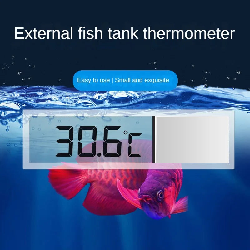 Aquarium Thermometer Electronic LCD Digital Fish Tank Temperature Measurement Fish Tank Temp Meter Aquarium Accessories