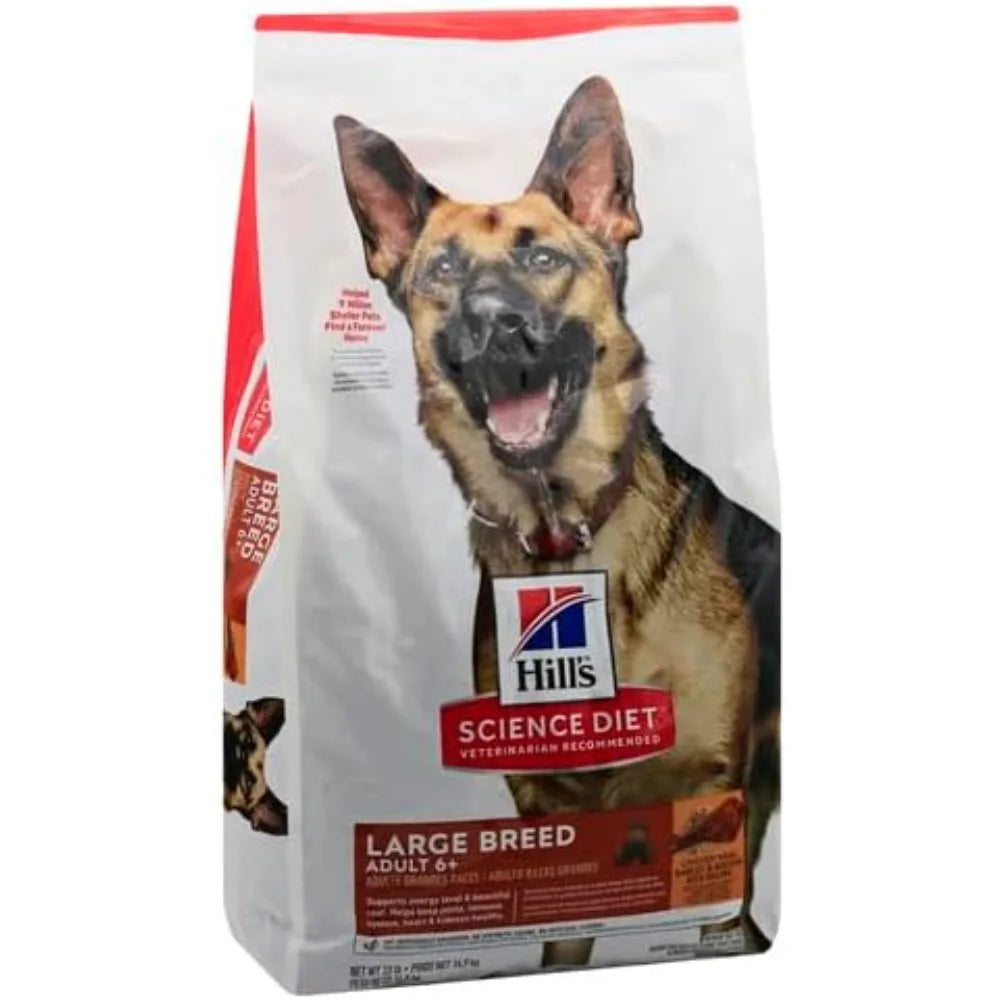 Dry Dog Food, Large Breed Adult 6+ Senior, Chicken, Barley & Rice Recipe, 33 lb. Bag