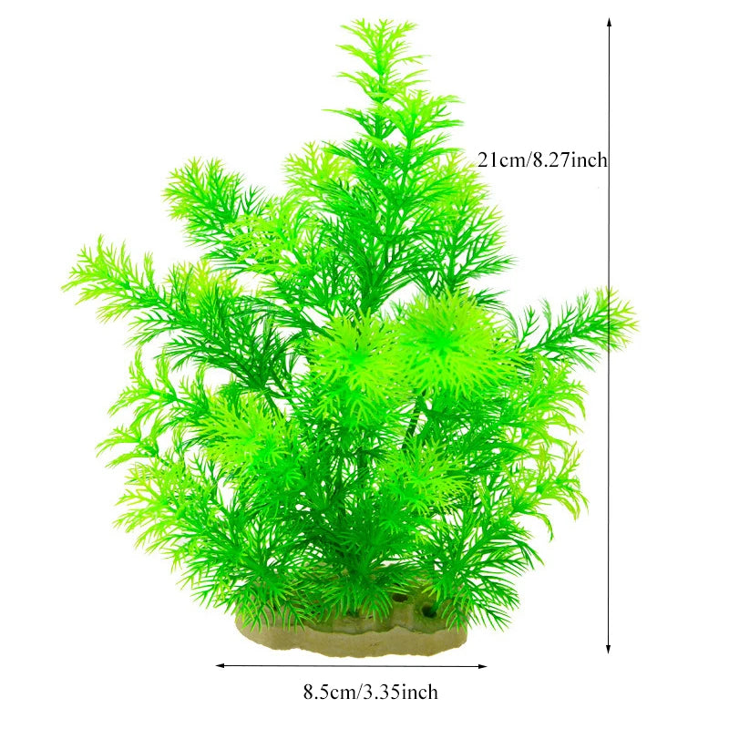 Artificial Aquarium Decoration Plant Plastic Water Grass Fish Tank Plants Simulation Underwater Decor Piante Acquario