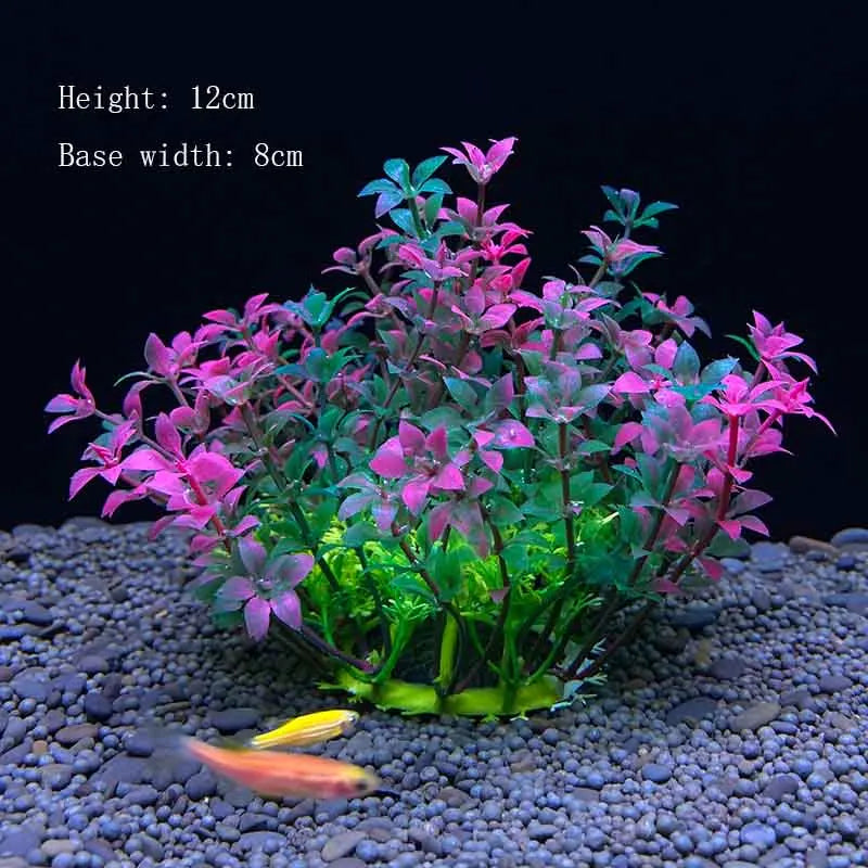 Artificial Underwater Plastic Plants Aquarium Fish Tank Aquatic Fake Shrub Green Water Grass Viewing Simulation Decoration