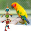 Parrot Toy Useful Recreational Pet Bird Toy Corn Rind Rattan Ball Bird Chew Toy for Parakeet