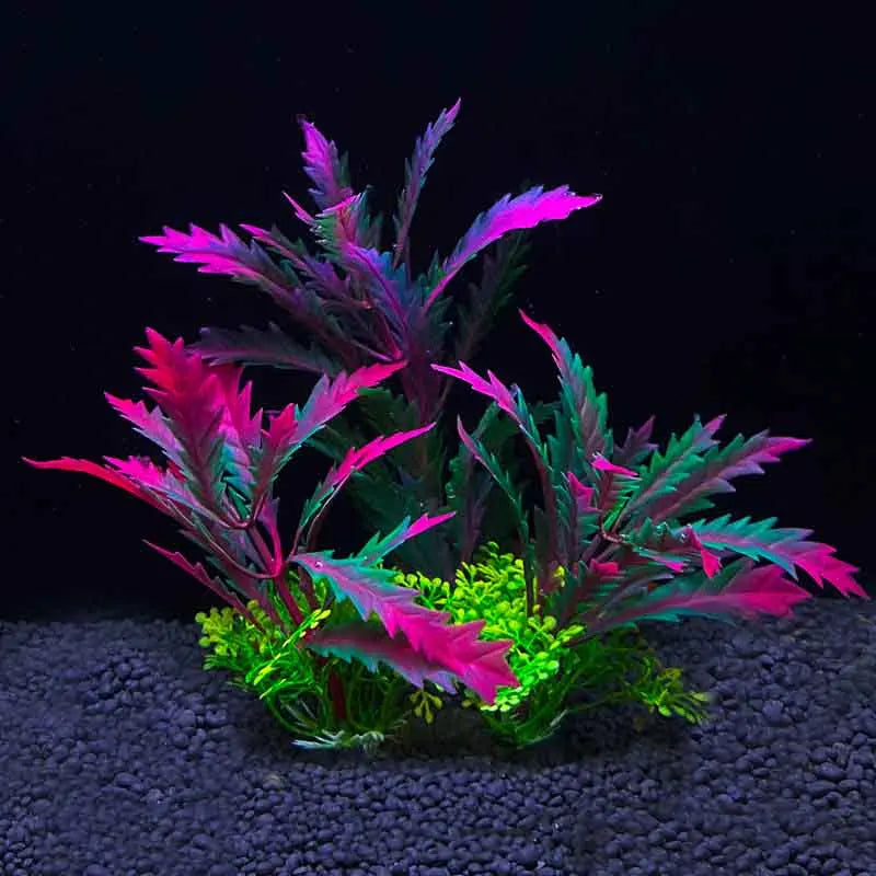 Artificial Underwater Plastic Plants Aquarium Fish Tank Aquatic Fake Shrub Green Water Grass Viewing Simulation Decoration