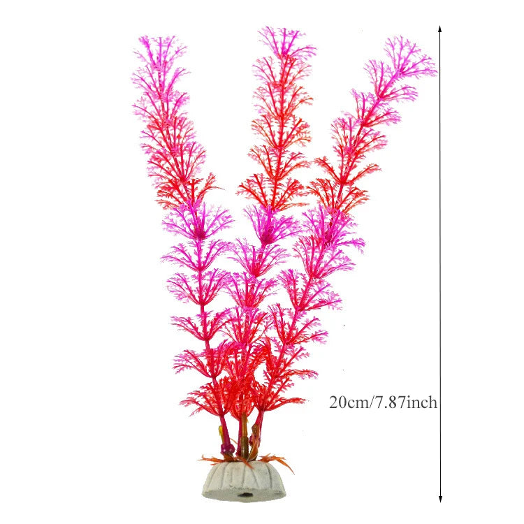 Artificial Aquarium Decoration Plant Plastic Water Grass Fish Tank Plants Simulation Underwater Decor Piante Acquario