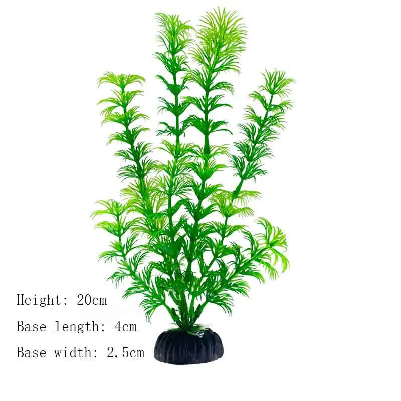 Artificial Underwater Plastic Plants Aquarium Fish Tank Aquatic Fake Shrub Green Water Grass Viewing Simulation Decoration