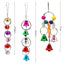 Parrot Bite Toy Bird Ring Bell Parrot Hanging Swing Chain Toy Parakeet Chew Swings Toy with Hanging Bells Bird Cage Bird Toys