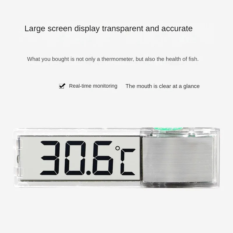 Aquarium Thermometer Electronic LCD Digital Fish Tank Temperature Measurement Fish Tank Temp Meter Aquarium Accessories