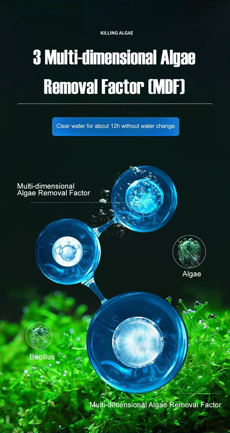 Algae Remover Fish Tank Water Grass Aquarium Green Aquatic Weed Moss Algae Removal Environmental Ecological Safe Water Purifier