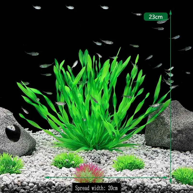 Artificial Aquarium Plants Decoration Fish Tank Water Plant Grass Ornament Plastic Underwater Aquatic Water Weeds Viewing Decor