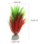 UXCELL 2PCS Fish Tank Water Weeds Artificial Plants Grass Simulation Plant Flower Aquarium Ornament Grass Decoration Accessories