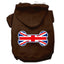 Pet, Dog & Cat Hoodie Screen Printed, "Bone Shaped Flag United Kingdom (Union Jack) Flag"