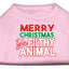 Holiday Pet Dog & Cat Shirt Screen Printed, "Merry Christmas Ya Filthy Animal"