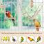 New Parrot Swing Toy Chewing Standing Hanging Perch Hammock Climbing Ladder Bird Cage Toy Suitable Small Medium Sized Birds