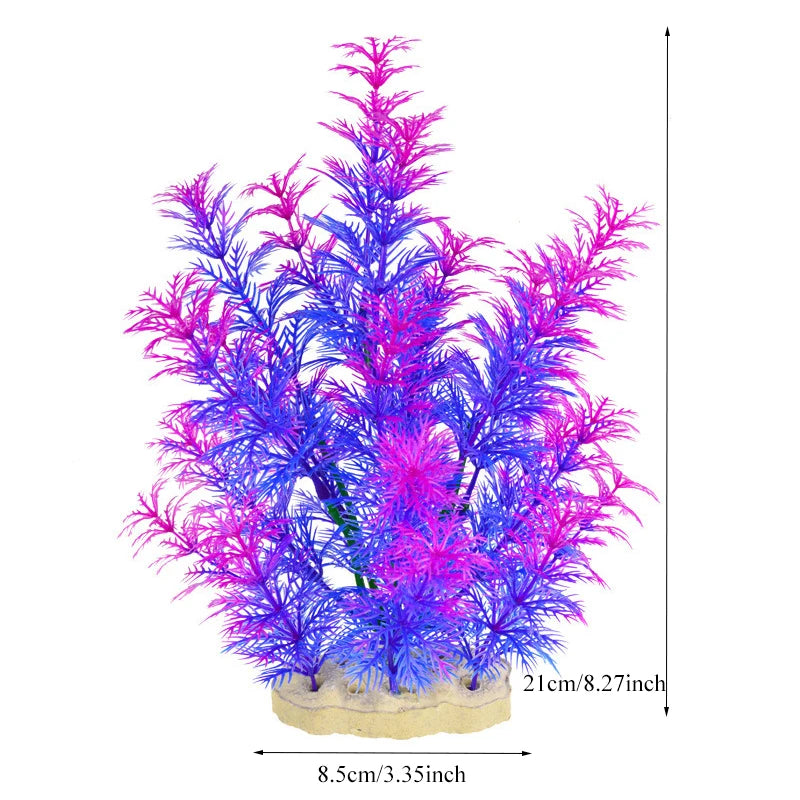 Artificial Aquarium Decoration Plant Plastic Water Grass Fish Tank Plants Simulation Underwater Decor Piante Acquario