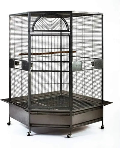 Parrot Escape Jumbo Corner Bird Cage Aviary