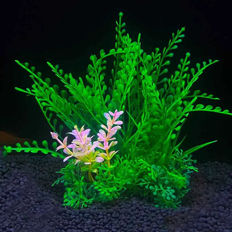 Artificial Underwater Plastic Plants Aquarium Fish Tank Aquatic Fake Shrub Green Water Grass Viewing Simulation Decoration