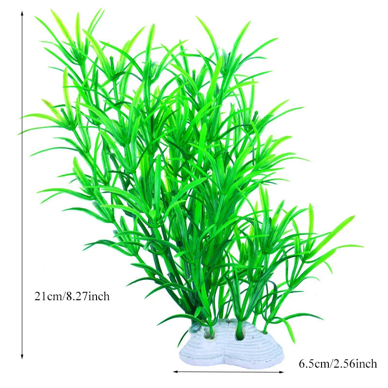 Artificial Aquarium Decoration Plant Plastic Water Grass Fish Tank Plants Simulation Underwater Decor Piante Acquario