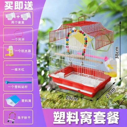 Pigeon Feeder Bird Cages Parrot Hut Backpack Products Bird Cages Decoration Outdoor Vogelkooi Accessoires Bird Supplies RR50BN