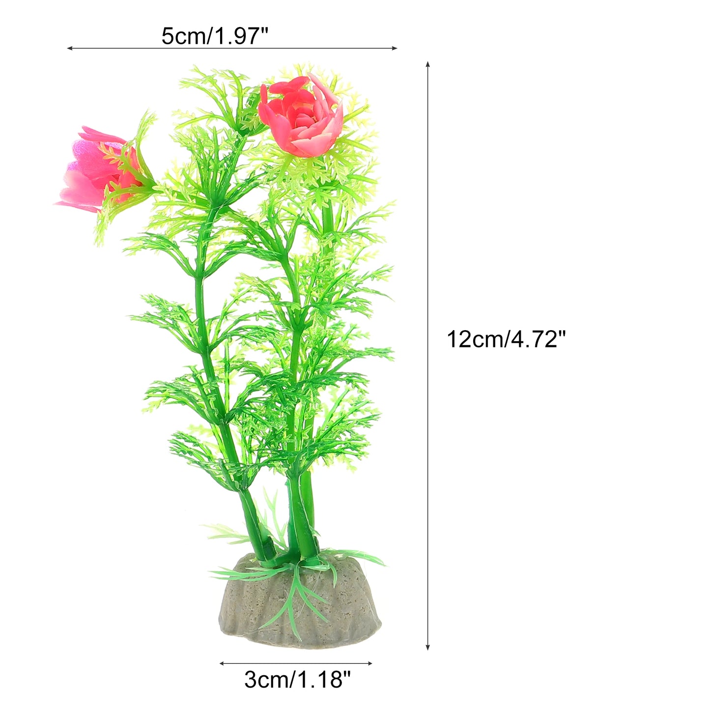 UXCELL 2PCS Fish Tank Water Weeds Artificial Plants Grass Simulation Plant Flower Aquarium Ornament Grass Decoration Accessories