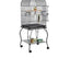 Small Metal Pet Bird Cage Bird Carrier Travel Cage with Standing Stick Swing Feeder Easy Clean 3-Tier Spacious Portable Cage Kit