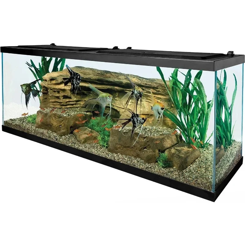 Tetra-55 Gallon Aquarium Kit, Fish Tank, Fish Net, Fish Food, Heater and Water Conditioners