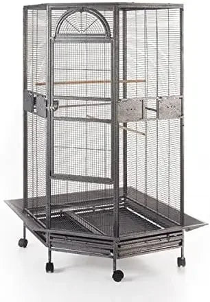 Parrot Escape Jumbo Corner Bird Cage Aviary