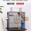 Large Metal Bird Cage with Wood Stand for Conures Lovebird Cockatiel Parakeets House Parrots Playground Activity Center