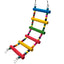 Bird Cage Toys for Parrots Wooden Colorful Swing Ladder Birds Reliable Chewable Bite Bridge Wooden Beads Shape Parrot Toy