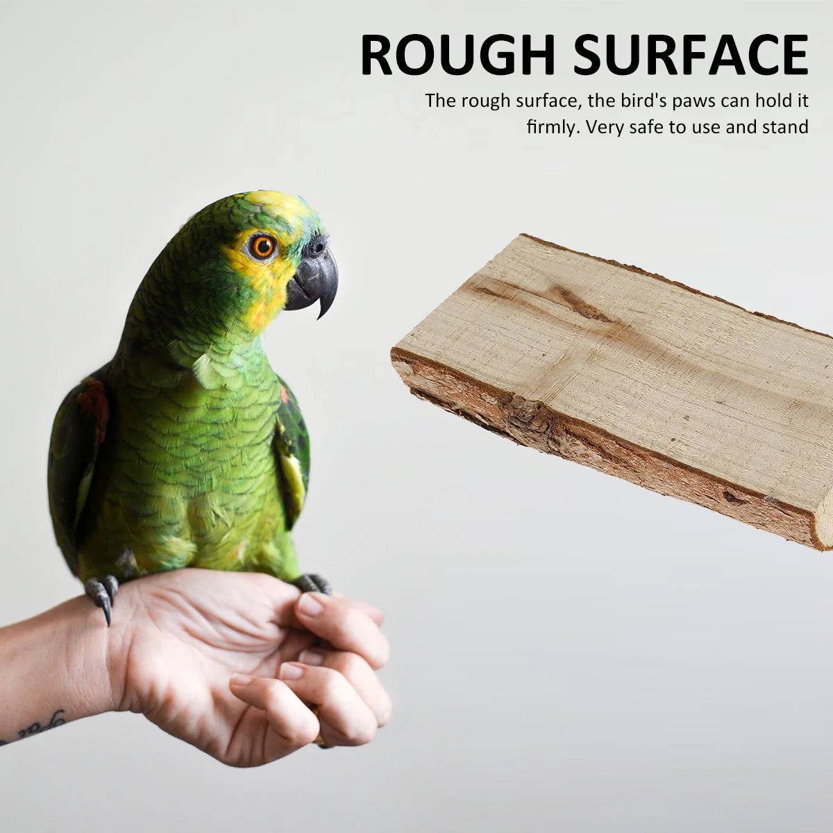 Bird Perch Paw Grinding Fork Natural Wood Bird Stand for Parakeets Chewing Exercise Branches Bird Cage Accessories for Cockatiel