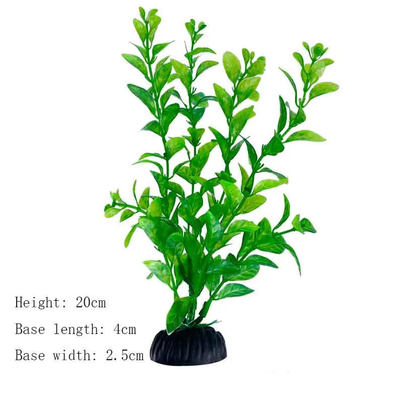 Artificial Underwater Plastic Plants Aquarium Fish Tank Aquatic Fake Shrub Green Water Grass Viewing Simulation Decoration