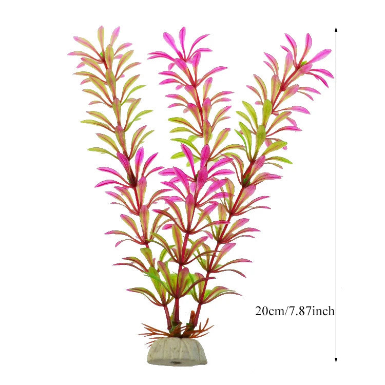 Artificial Aquarium Decoration Plant Plastic Water Grass Fish Tank Plants Simulation Underwater Decor Piante Acquario