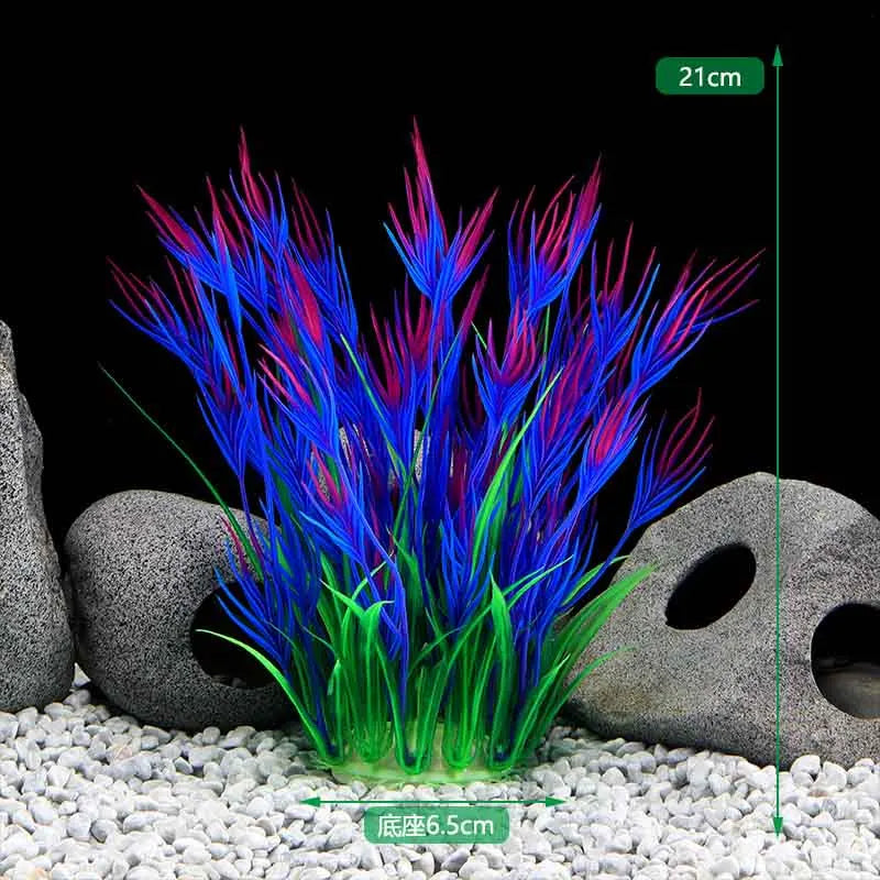 Artificial Aquarium Plants Decoration Fish Tank Water Plant Grass Ornament Plastic Underwater Aquatic Water Weeds Viewing Decor