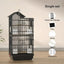 100cm Multi-functional  Bird Cage Finches Canaries Cockatiels Applicable,Lightweight and Easy To Install Bird Flight Cage