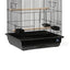 Small Metal Pet Bird Cage Bird Carrier Travel Cage with Standing Stick Swing Feeder Easy Clean 3-Tier Spacious Portable Cage Kit