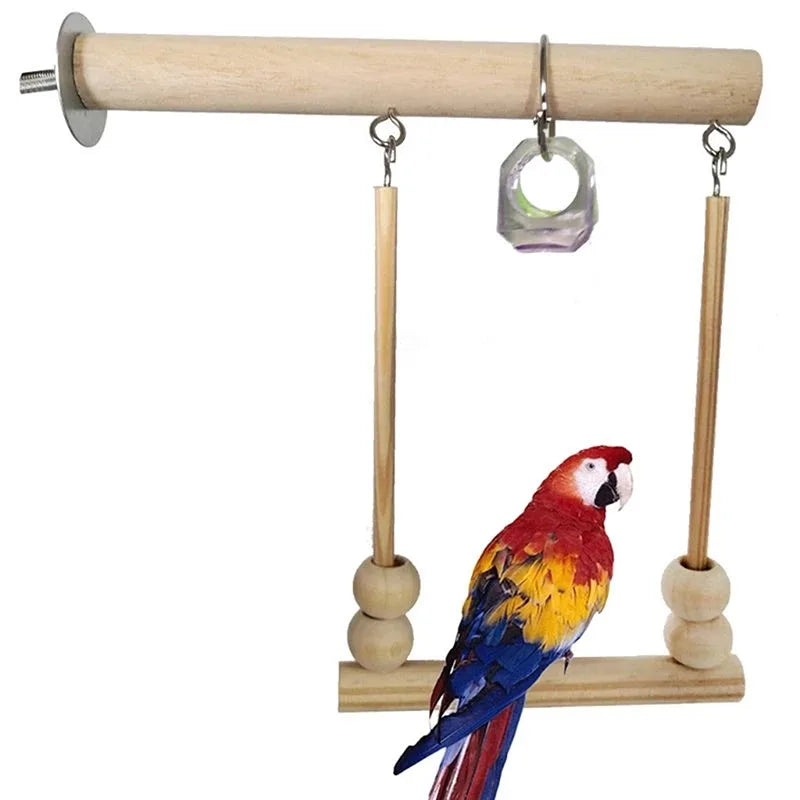 Parrot Chew Toy Cotton Rope Birds Toy Bite Bridge Bird Tearing Toys Cockatiels Training Hang Swings Birds Cage Supplies