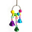 Parrot Toys Bird Hanging Toy With Colorful Beads Belly Chain Pet Bird Parrot Chew Bite Bird Cage Accessories Bird Hanging Toy