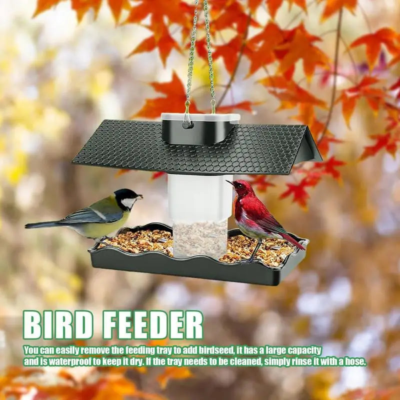 Bird Feeders For Outside Large Capacity Outdoor Feeder For Wild Birds Garden Yard Decoration Squirrel Proof Bird Feeder For