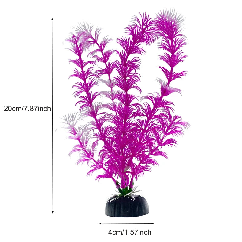 Artificial Aquarium Decor Plants Plastic Aquatic Plants Underwater Plants Aquarium Accessories Decoration Piante Acquario