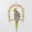 Bird Swing Wooden Parrot Swing Toy Bird Cage Stand Hanging Chewing Toys Training Toy For Parakeet Budgie Parrot