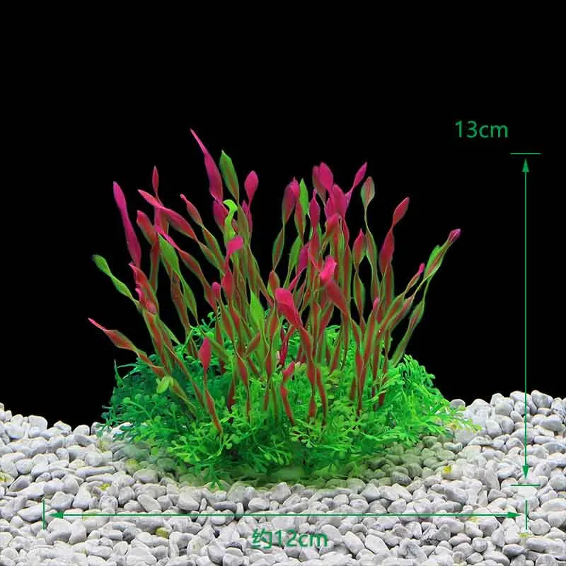 Artificial Aquarium Plants Decoration Fish Tank Water Plant Grass Ornament Plastic Underwater Aquatic Water Weeds Viewing Decor