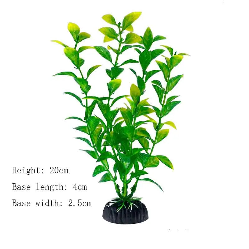 Artificial Underwater Plastic Plants Aquarium Fish Tank Aquatic Fake Shrub Green Water Grass Viewing Simulation Decoration