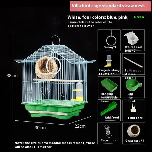 Cage Oiseaux Bird Cages House Backpack Hamster Small Outdoor Bird Toys Cages House Budgie Jaula Agapornis Pet Products