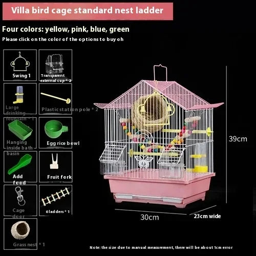 Cage Oiseaux Bird Cages House Backpack Hamster Small Outdoor Bird Toys Cages House Budgie Jaula Agapornis Pet Products